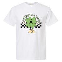 Feeling Lucky Cute Shamrock Happy St Patricks Day Go Green Garment-Dyed Heavyweight T-Shirt