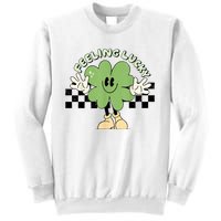 Feeling Lucky Cute Shamrock Happy St Patricks Day Go Green Sweatshirt