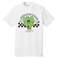 Feeling Lucky Cute Shamrock Happy St Patricks Day Go Green Tall T-Shirt