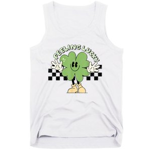 Feeling Lucky Cute Shamrock Happy St Patricks Day Go Green Tank Top