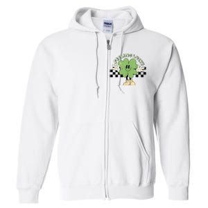 Feeling Lucky Cute Shamrock Happy St Patricks Day Go Green Full Zip Hoodie