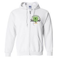 Feeling Lucky Cute Shamrock Happy St Patricks Day Go Green Full Zip Hoodie