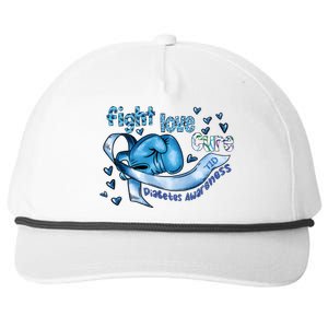 Fight Love Cure Diabetes Awareness Snapback Five-Panel Rope Hat