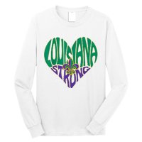 Funny Louisiana Culture T Vintage We Stand Nola Strong Appare Long Sleeve Shirt