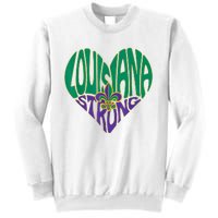 Funny Louisiana Culture T Vintage We Stand Nola Strong Appare Sweatshirt