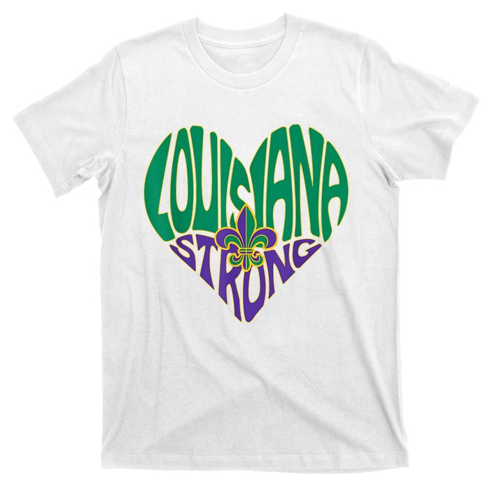 Funny Louisiana Culture T Vintage We Stand Nola Strong Appare T-Shirt