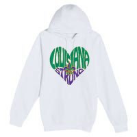 Funny Louisiana Culture T Vintage We Stand Nola Strong Appare Premium Pullover Hoodie