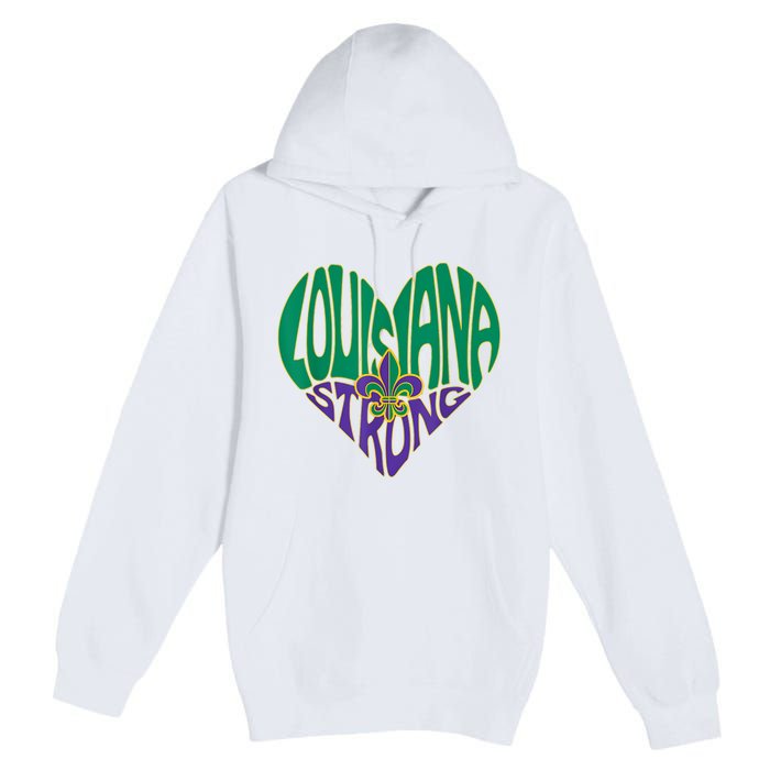 Funny Louisiana Culture T Vintage We Stand Nola Strong Appare Premium Pullover Hoodie