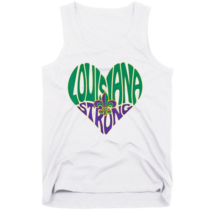 Funny Louisiana Culture T Vintage We Stand Nola Strong Appare Tank Top