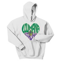 Funny Louisiana Culture T Vintage We Stand Nola Strong Appare Kids Hoodie