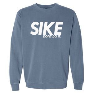 Funny Lets Cuddle Naked Afraid Design Saying Tv Show Gift Garment-Dyed Sweatshirt