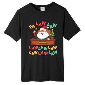 Funny Lawyer Christmas Santa Hat Fa Law Quote Holiday Funny Gift Tall Fusion ChromaSoft Performance T-Shirt