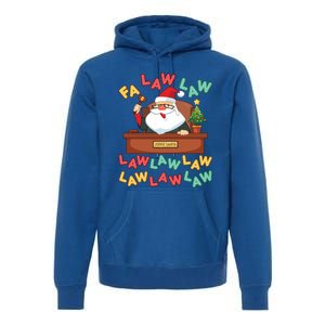 Funny Lawyer Christmas Santa Hat Fa Law Quote Holiday Funny Gift Premium Hoodie