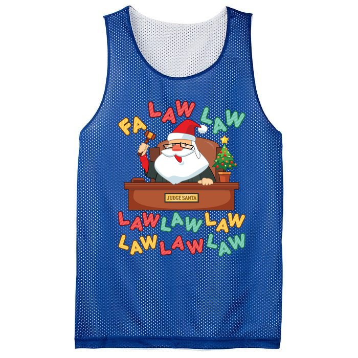 Funny Lawyer Christmas Santa Hat Fa Law Quote Holiday Funny Gift Mesh Reversible Basketball Jersey Tank