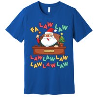 Funny Lawyer Christmas Santa Hat Fa Law Quote Holiday Funny Gift Premium T-Shirt