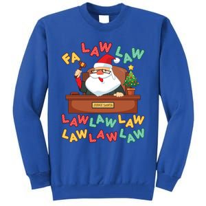 Funny Lawyer Christmas Santa Hat Fa Law Quote Holiday Funny Gift Tall Sweatshirt