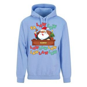 Funny Lawyer Christmas Santa Hat Fa Law Quote Holiday Funny Gift Unisex Surf Hoodie