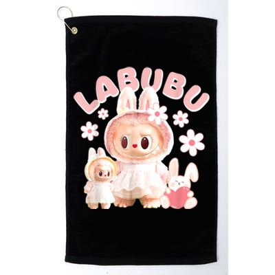 Funny Labubu Cute Labubu The Monsters Meme Platinum Collection Golf Towel