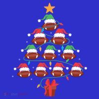Football Lover Christmas Tree Football Lover Xmas Tree Gift T-Shirt