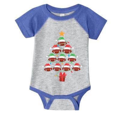Football Lover Christmas Tree Football Lover Xmas Tree Gift Infant Baby Jersey Bodysuit