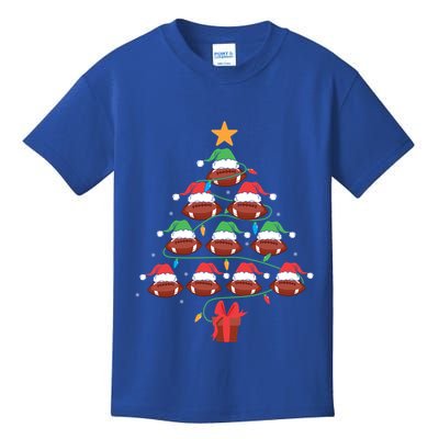 Football Lover Christmas Tree Football Lover Xmas Tree Gift Kids T-Shirt