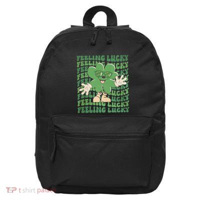 Feeling Lucky Cute Saint Patrick Day Gift Idea 16 in Basic Backpack
