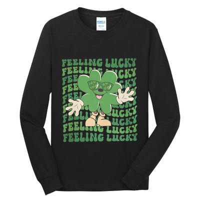 Feeling Lucky Cute Saint Patrick Day Gift Idea Tall Long Sleeve T-Shirt