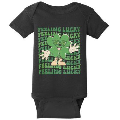 Feeling Lucky Cute Saint Patrick Day Gift Idea Baby Bodysuit