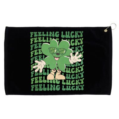 Feeling Lucky Cute Saint Patrick Day Gift Idea Grommeted Golf Towel