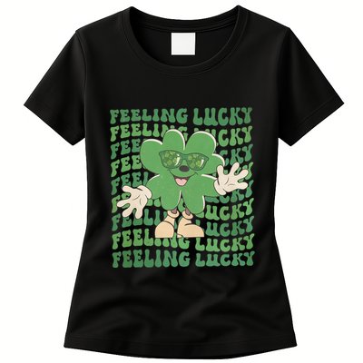 Feeling Lucky Cute Saint Patrick Day Gift Idea Womens T-Shirt