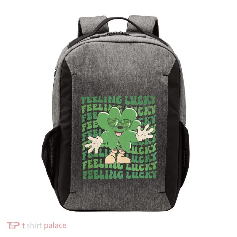 Feeling Lucky Cute Saint Patrick Day Gift Idea Vector Backpack
