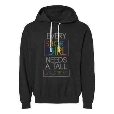 Funny Lesbian Couple Pride Month Gift Idea LGBT Garment-Dyed Fleece Hoodie