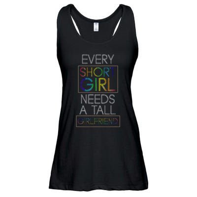 Funny Lesbian Couple Pride Month Gift Idea LGBT Ladies Essential Flowy Tank