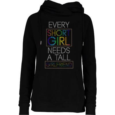 Funny Lesbian Couple Pride Month Gift Idea LGBT Womens Funnel Neck Pullover Hood