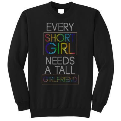 Funny Lesbian Couple Pride Month Gift Idea LGBT Tall Sweatshirt