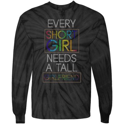 Funny Lesbian Couple Pride Month Gift Idea LGBT Tie-Dye Long Sleeve Shirt