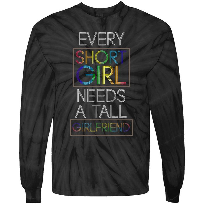 Funny Lesbian Couple Pride Month Gift Idea LGBT Tie-Dye Long Sleeve Shirt