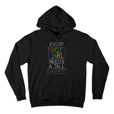 Funny Lesbian Couple Pride Month Gift Idea LGBT Tall Hoodie