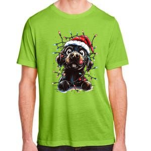 Funny Labrador Christmas Dog Lab Mom Dog Santa Cute Puppy Meaningful Gift Adult ChromaSoft Performance T-Shirt