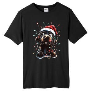 Funny Labrador Christmas Dog Lab Mom Dog Santa Cute Puppy Meaningful Gift Tall Fusion ChromaSoft Performance T-Shirt