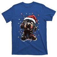 Funny Labrador Christmas Dog Lab Mom Dog Santa Cute Puppy Meaningful Gift T-Shirt