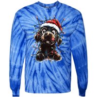 Funny Labrador Christmas Dog Lab Mom Dog Santa Cute Puppy Meaningful Gift Tie-Dye Long Sleeve Shirt