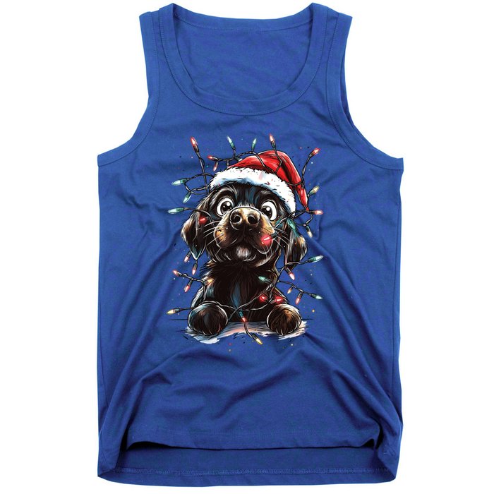 Funny Labrador Christmas Dog Lab Mom Dog Santa Cute Puppy Meaningful Gift Tank Top