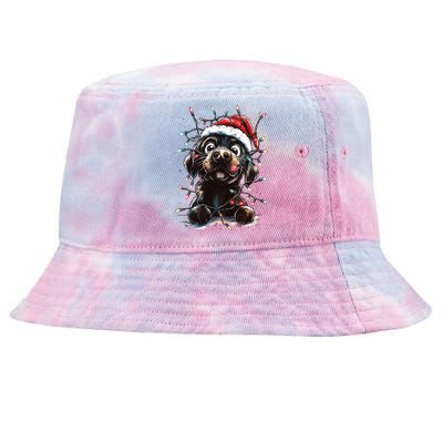 Funny Labrador Christmas Dog Lab Mom Dog Santa Cute Puppy Meaningful Gift Tie-Dyed Bucket Hat