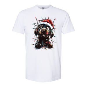 Funny Labrador Christmas Dog Lab Mom Dog Santa Cute Puppy Meaningful Gift Softstyle CVC T-Shirt