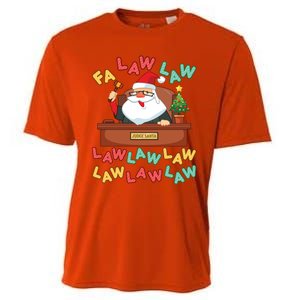 Funny Lawyer Christmas Santa Hat Fa Law Quote Holiday Funny Gift Cooling Performance Crew T-Shirt