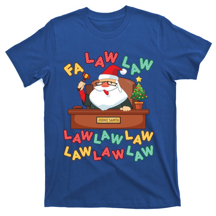 Funny Lawyer Christmas Santa Hat Fa Law Quote Holiday Funny Gift T-Shirt