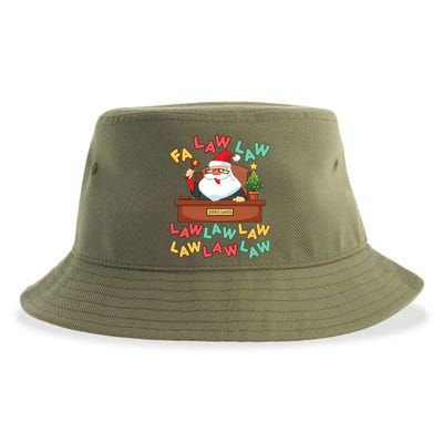 Funny Lawyer Christmas Santa Hat Fa Law Quote Holiday Funny Gift Sustainable Bucket Hat