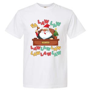 Funny Lawyer Christmas Santa Hat Fa Law Quote Holiday Funny Gift Garment-Dyed Heavyweight T-Shirt