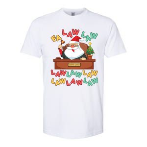 Funny Lawyer Christmas Santa Hat Fa Law Quote Holiday Funny Gift Softstyle CVC T-Shirt